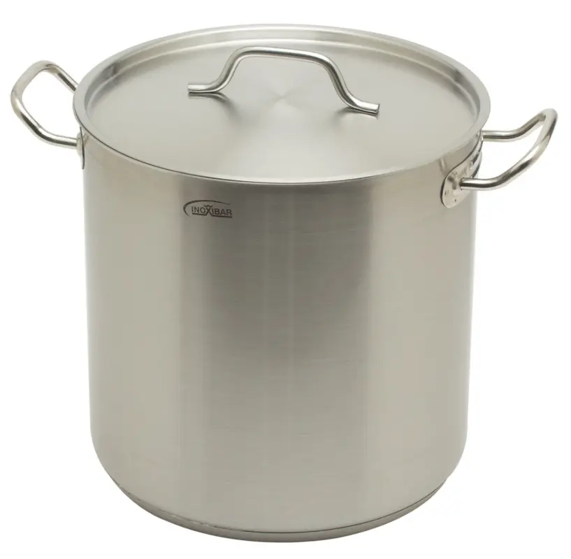 Koop Online Inoxibar industriële soeppan 21 liter ø 30 cm rvs mat