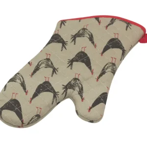 Goedkoop Now Designs Chicken Scratch ovenwant 30 x 13 cm grijs
