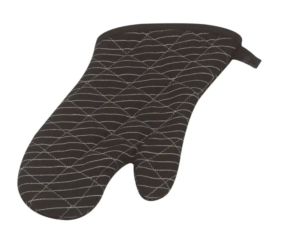 Weekendaanbieding Now Designs Pinstripe Black ovenwant 30 x 13 cm