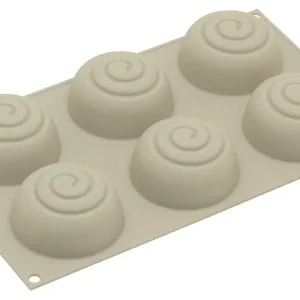 Silikomart 3Design Mini Girotondo bakvorm ø 6,8 cm silicone grijs Fabrieksprijs