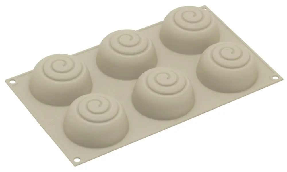 Silikomart 3Design Mini Girotondo bakvorm ø 6,8 cm silicone grijs Fabrieksprijs