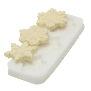 Populair Silikomart Sugarflex decoratiemal sneeuwkristallen silicone wit 3-delig