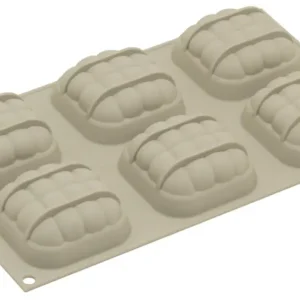 Silikomart 3Design Mini Eleganza bakvorm 7 x 7 cm silicone grijs Shop Nu