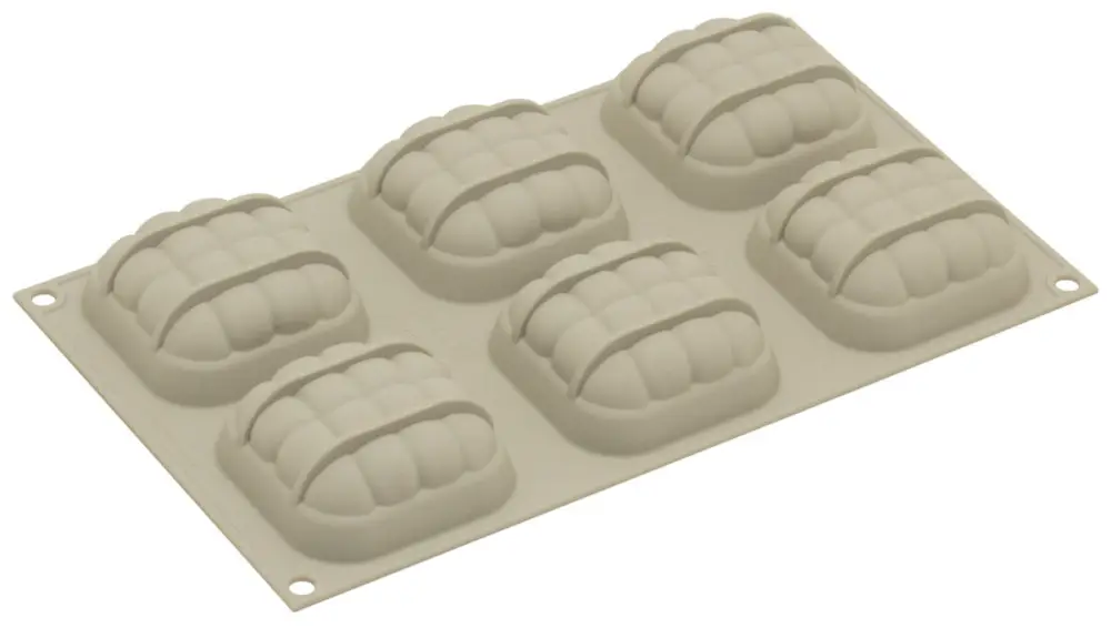 Silikomart 3Design Mini Eleganza bakvorm 7 x 7 cm silicone grijs Shop Nu