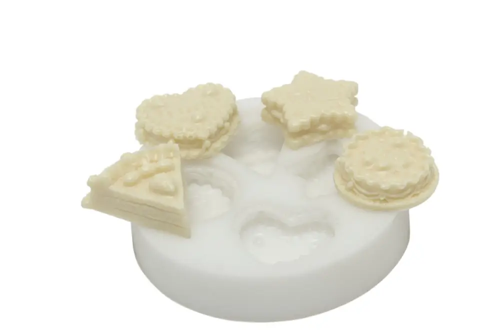 Silikomart Sugarflex decoratiemal cakes 2,5 cm silicone wit Direct Verzonden