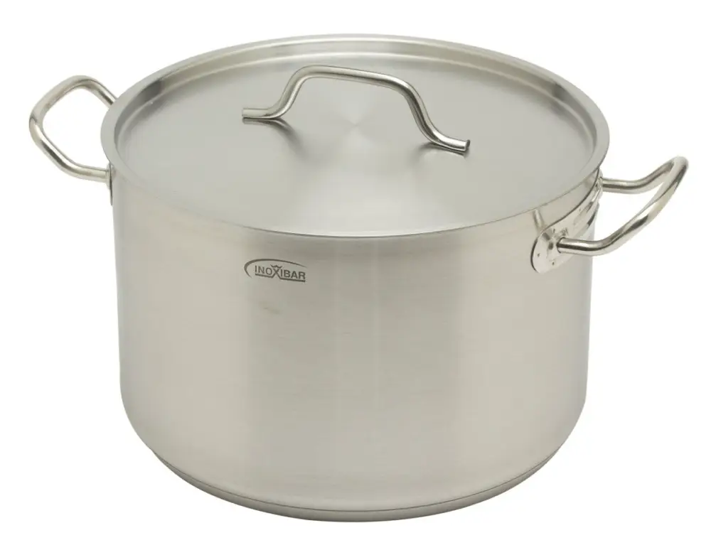 Koopje Inoxibar industriële soeppan 15 liter ø 30 cm rvs mat