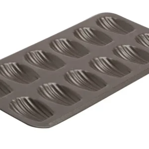 Fabrieksprijs Gobel madeleinevorm 12 madeleines staal bruin
