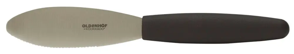 Superprijs Oldenhof botermes 11 cm rvs kunststof zwart