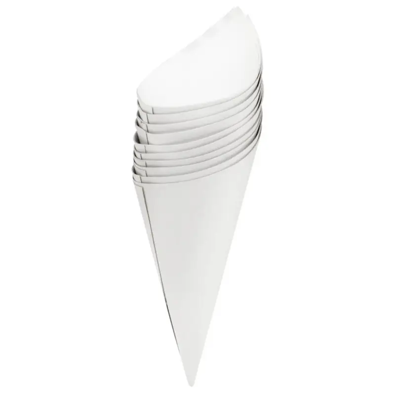 Aanbieding 100% chef patatzak XS 13 cm karton wit 10 stuks