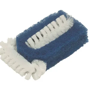 Brushtech reinigingsspons met borstels kunststof blauw Gratis Retour