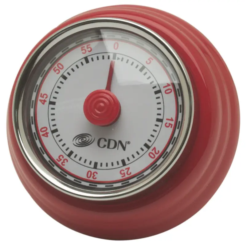 Populair CDN Compact kookwekker ø 5,1 cm metaal rood
