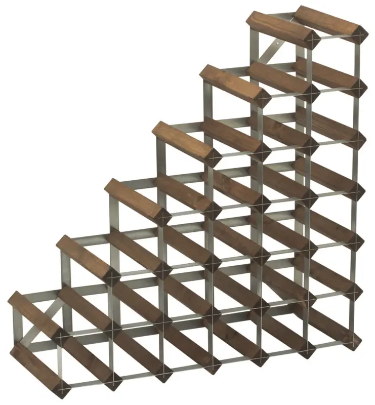 Gratis Retour Traditional Wine Rack Co. Pyramide wijnrek 61,2 cm grenen donker