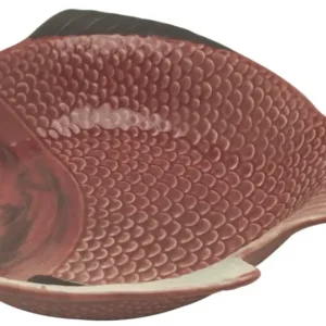 Bordallo vis schaal 23 x 20,5 cm aardewerk roze Betrouwbaar