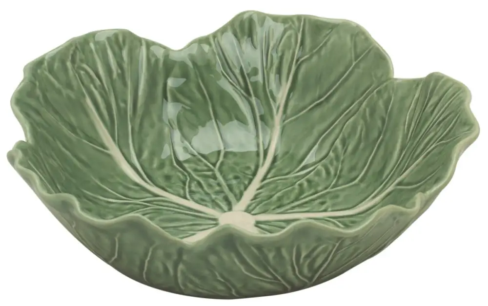 Bordallo koolblad schaal ø 22,5 cm aardewerk groen Express Levering