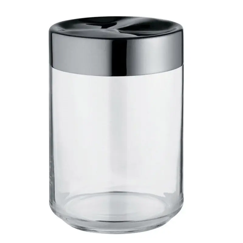 Koop Vandaag Alessi Julieta voorraadpot 1 liter rvs glas