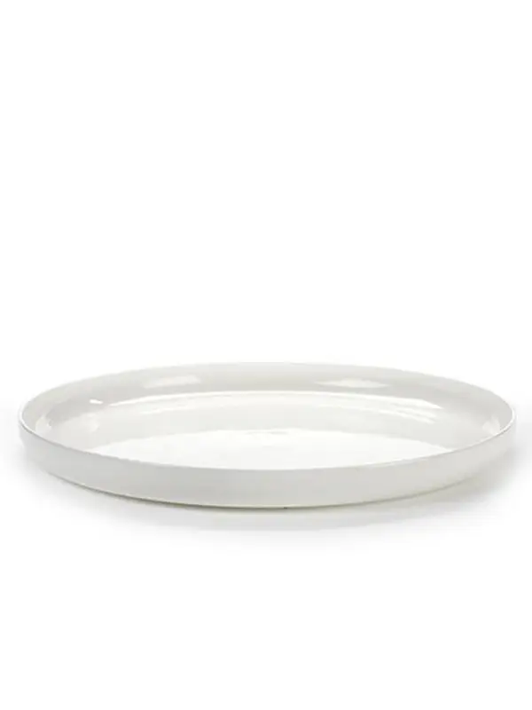 Serax Base hoog dinerbord ø 32 cm hoogte 3 cm porselein wit glans Weekendaanbieding