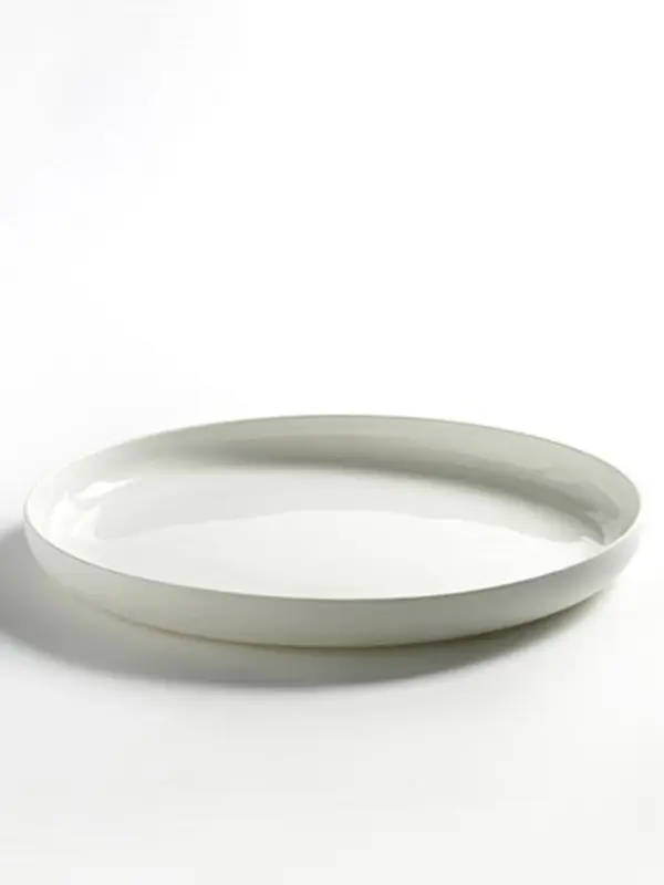 Serax Base hoog dinerbord ø 32 cm hoogte 3 cm porselein wit mat Gratis Retour