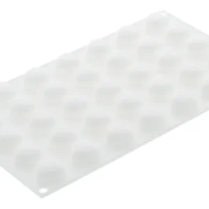 Lage Prijs Silikomart Professional Micro Love 5 silicone bakvorm hart wit