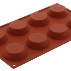 Bestseller Silikomart bakvorm 8 tartelettes ø 6 cm silicone terracota