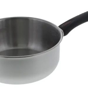 Aanbieding Inoxibar steelpan capsulebodem rvs met kunststof greep ø 20 cm zwart