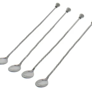 Meest Verkocht Inoxibar cocktaillepels set van 4 stuks 32 cm rvs