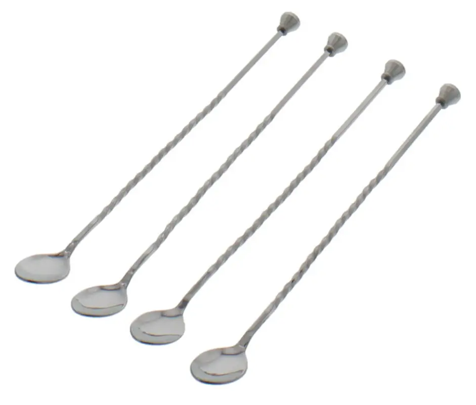 Meest Verkocht Inoxibar cocktaillepels set van 4 stuks 32 cm rvs