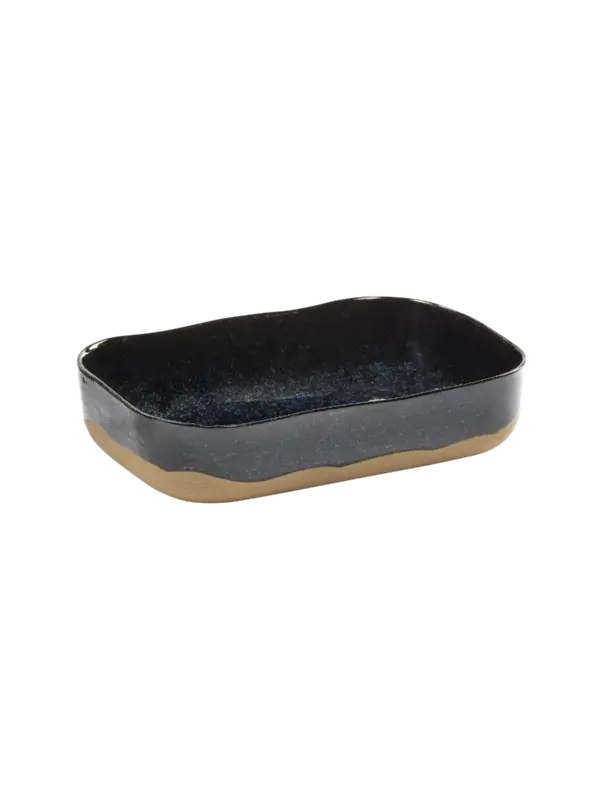Serax Merci schaal rechthoekig no 5 L zandsteen 23 x 15x 5 cm donkerblauw Gecertificeerd