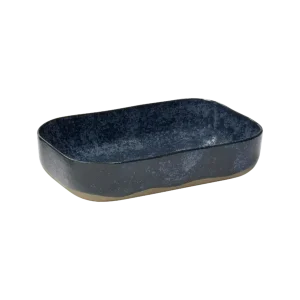 Serax Merci schaal rechthoekig no 5 L zandsteen 23 x 15 x 5 cm grijsblauw Tijdelijk Beschikbaar