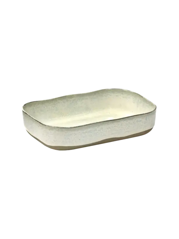 Serax Merci extra diep bord 23 x 15 cm h 5 cm gebroken wit Beperkt Aanbod