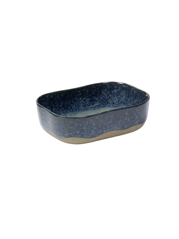 Merkproduct Serax Merci schaal rechthoekig no 6 M zandsteen 14,5 x 10,5 x 4,5 cm grijsblauw