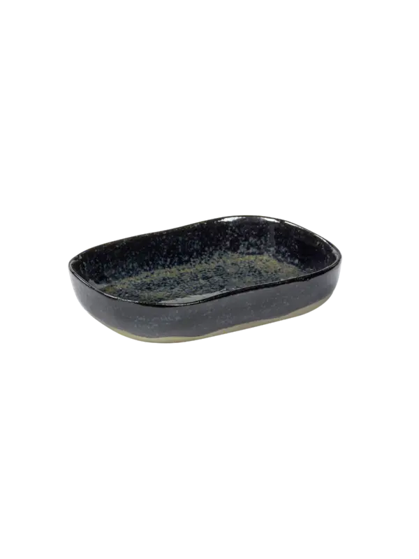 Serax Merci diep bord rechthoekig no 7 M zandsteen 14,5 x 10,5 x 3 cm donkerblauw Must-Have