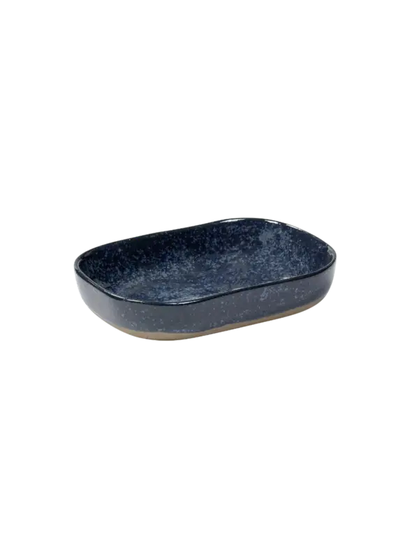 Direct Beschikbaar Serax Merci diep bord rechthoekig no 7 M zandsteen 14,5 x 10,5 x 3 cm grijsblauw