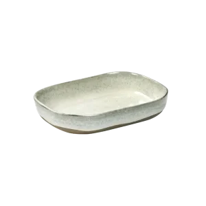 Serax Merci diep bord rechthoekig no 7 M zandsteen 14,5 x 10,5 x 3 cm gebroken wit Op = Op