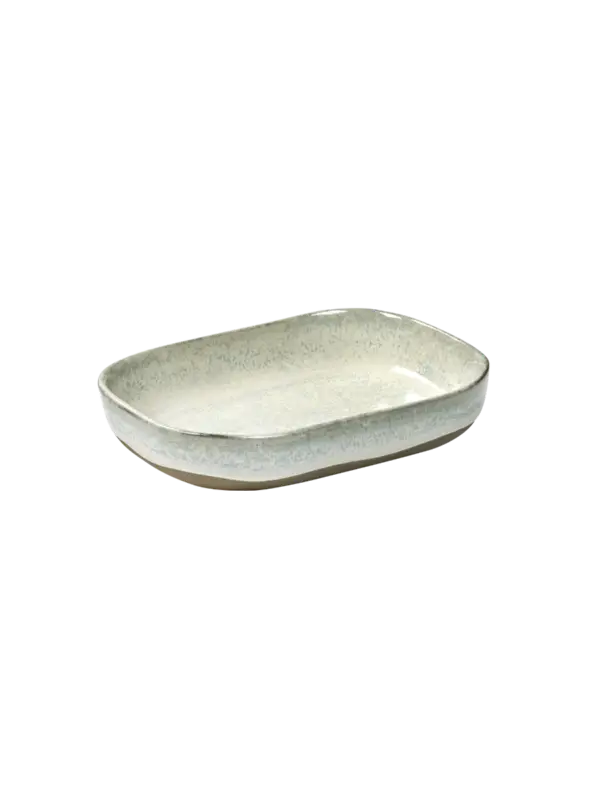 Serax Merci diep bord rechthoekig no 7 M zandsteen 14,5 x 10,5 x 3 cm gebroken wit Op = Op