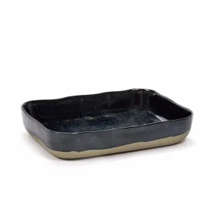 Serax Merci ovenschaal no 10 zandsteen 30,1 x 22,3 cm h 5,5 cm donkerblauw Dagaanbieding