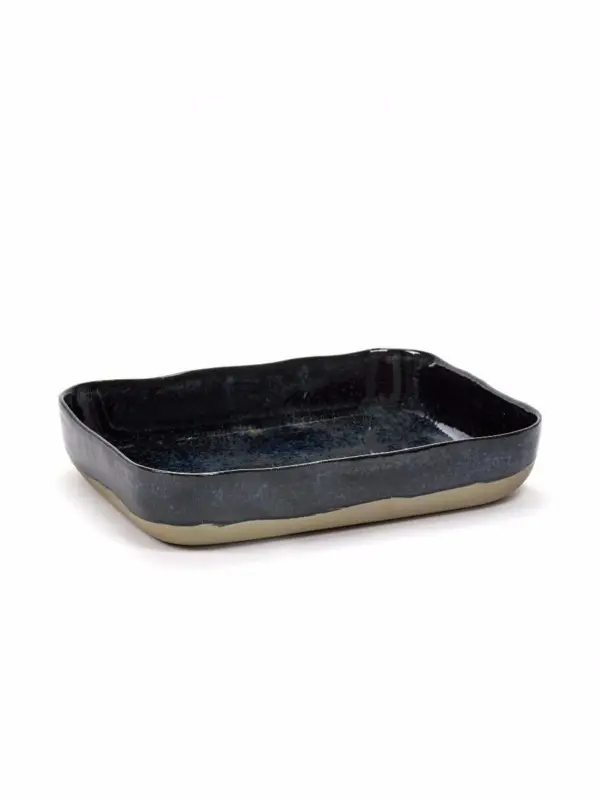 Serax Merci ovenschaal no 10 zandsteen 30,1 x 22,3 cm h 5,5 cm donkerblauw Dagaanbieding