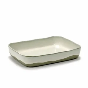 Favoriet Serax Merci ovenschaal 30,1 x 22,3 cm h 5,5 cm gebroken wit