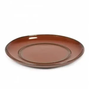 Serax Terres de Rêves schotel voor koffiekop 8 cm stone ware ø 13,5 cm h 1,2 cm - rust Superprijs
