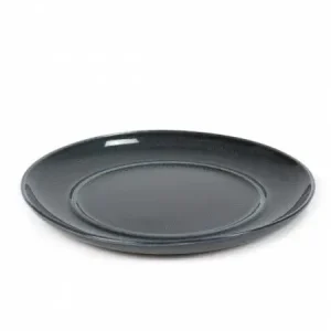 Laatste Versie Serax Terres de Rêves schotel voor koffiekop 8 cm stone ware ø 13,5 cm h 1,2 cm - dark blue