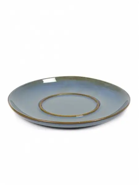 Betrouwbaar Serax Terres de Rêves schotel voor koffiekop 6 cm stone ware ø 13,5 cm h 1,2 cm - smokey blue