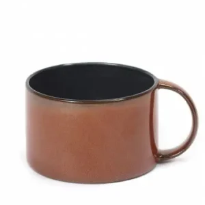 Serax Terres de Rêves koffiekop stone ware ø 8 cm h 5,1 cm - dark blue/rust Seizoensaanbieding