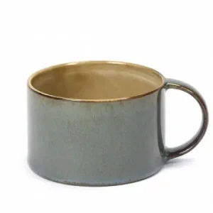 Veilige Betaling Serax Terres de Rêves koffiekop stone ware ø 8 cm h 5,1 cm - misty grey/smokey blue