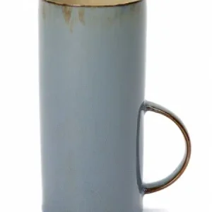 Direct Verzonden Serax Terres de Rêves theekop stone ware ø 6 cm h 13 cm - misty grey/smokey blue
