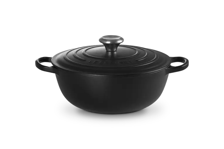 Rechtstreeks Van De Fabrikant Le Creuset wok-braadpan 4,1 liter ø 26 cm gietijzer mat zwart