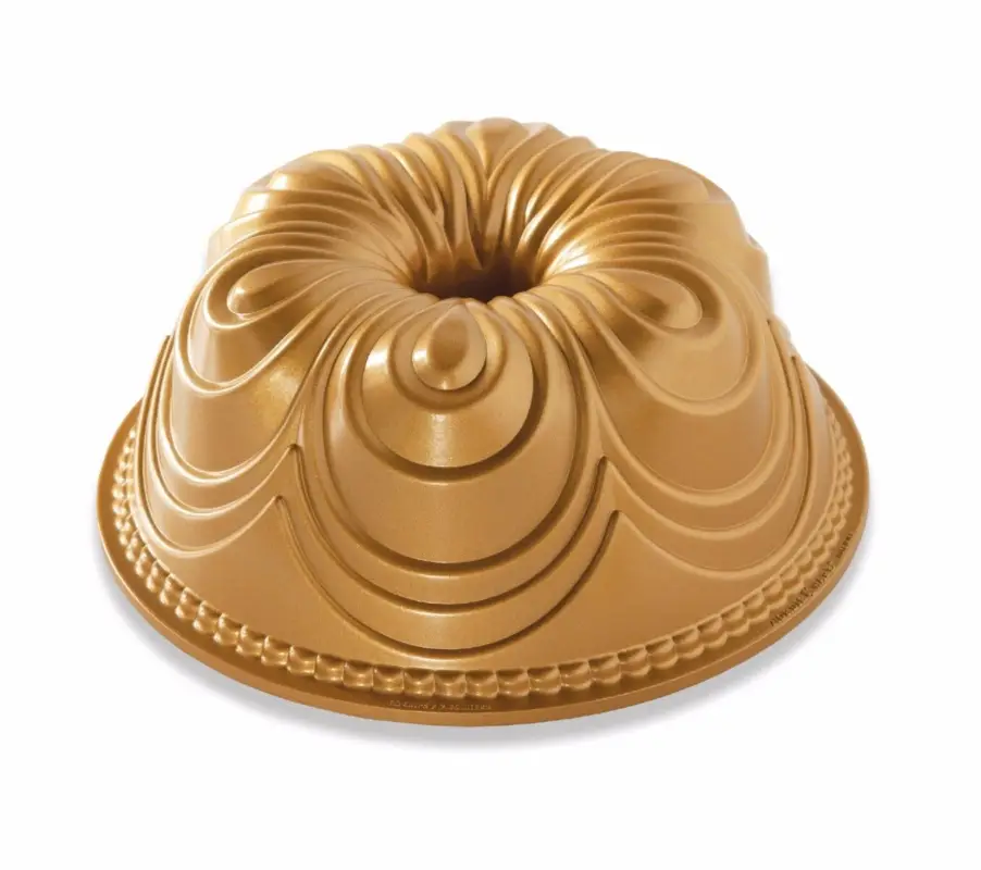Nordic Ware Chiffon Bundt tulbandvorm ø 24 cm aluminium goudkleurig Meest Verkocht