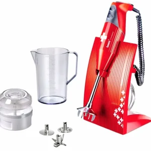 Bamix Swissline staafmixer 200 W Red Swiss Cross Shop Nu