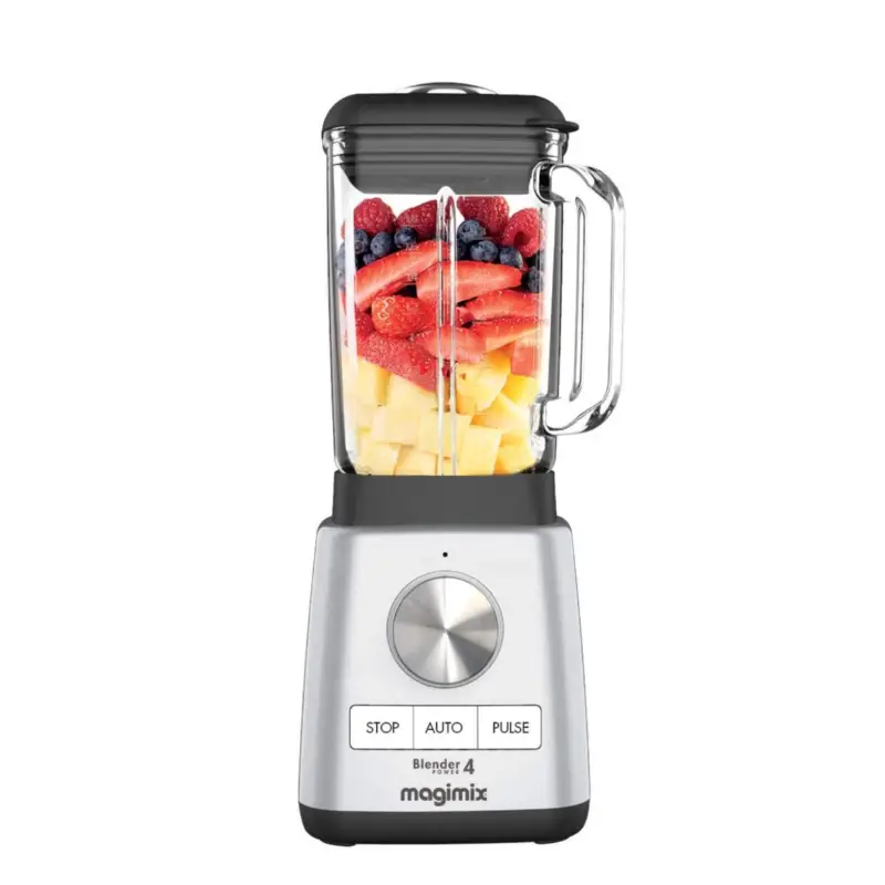 Magimix Power Blender 4 1,8 liter rvs mat chroom Gratis Retour