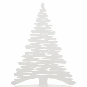 Must-Have Alessi BM06W Bark for Christmas kersboom 35,5 x 14 cm hoogte 45 cm rvs wit