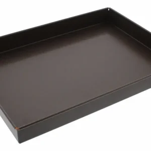 Gobel bakplaat met hoge rand 40 x 30 cm staal bruin Snelle Levering