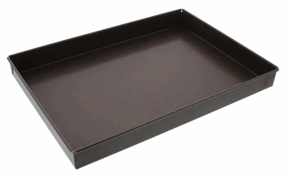 Gobel bakplaat met hoge rand 40 x 30 cm staal bruin Snelle Levering
